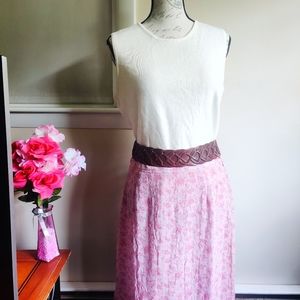 VINTAGE 90s Ivory Ribbed Cream White Knit Scoop Neck Tank Top L